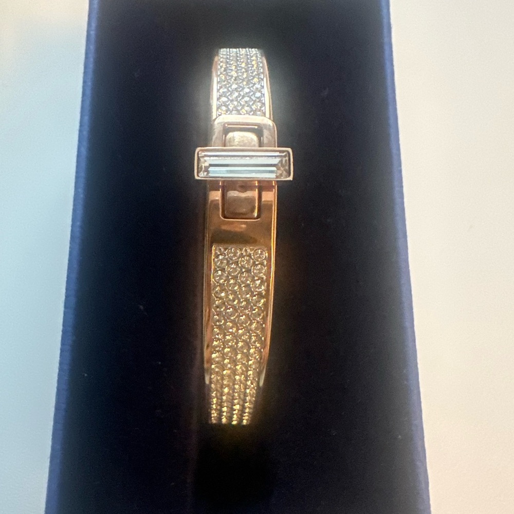 Swarovski Gold and Silver Bracelet with Intricate Design